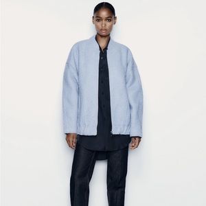 BNWT Zara bomber jacket blue XS/S